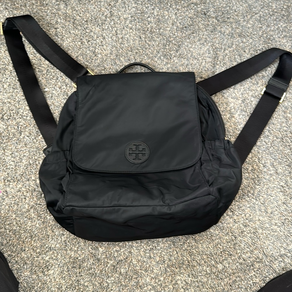 COPY - Tory Burch black diaper bag backpack. Authentic
